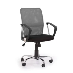 Garnero Arredamenti Sedie Da Ufficio|Sedie Scrivania Ufficio-Sedia da ufficio girevole in tessuto nero grigio Shelly Nero - Grigio