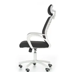 Garnero Arredamenti Sedie Da Ufficio|Sedie Scrivania Ufficio-Sedia da ufficio in tessuto con ruote nero bianco Jumper