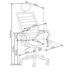 Garnero Arredamenti Sedie Da Ufficio|Sedie Scrivania Ufficio-Sedia da ufficio in tessuto con ruote nero bianco Jumper