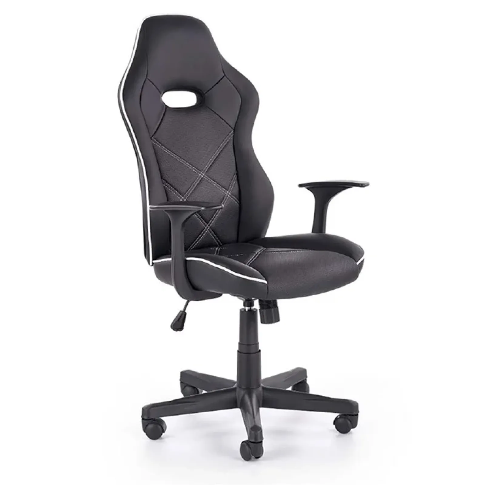 Garnero Arredamenti Sedie Da Ufficio|Sedie Scrivania Ufficio-Sedia da ufficio presidenziale con ruote regolabile nero bianco Hill