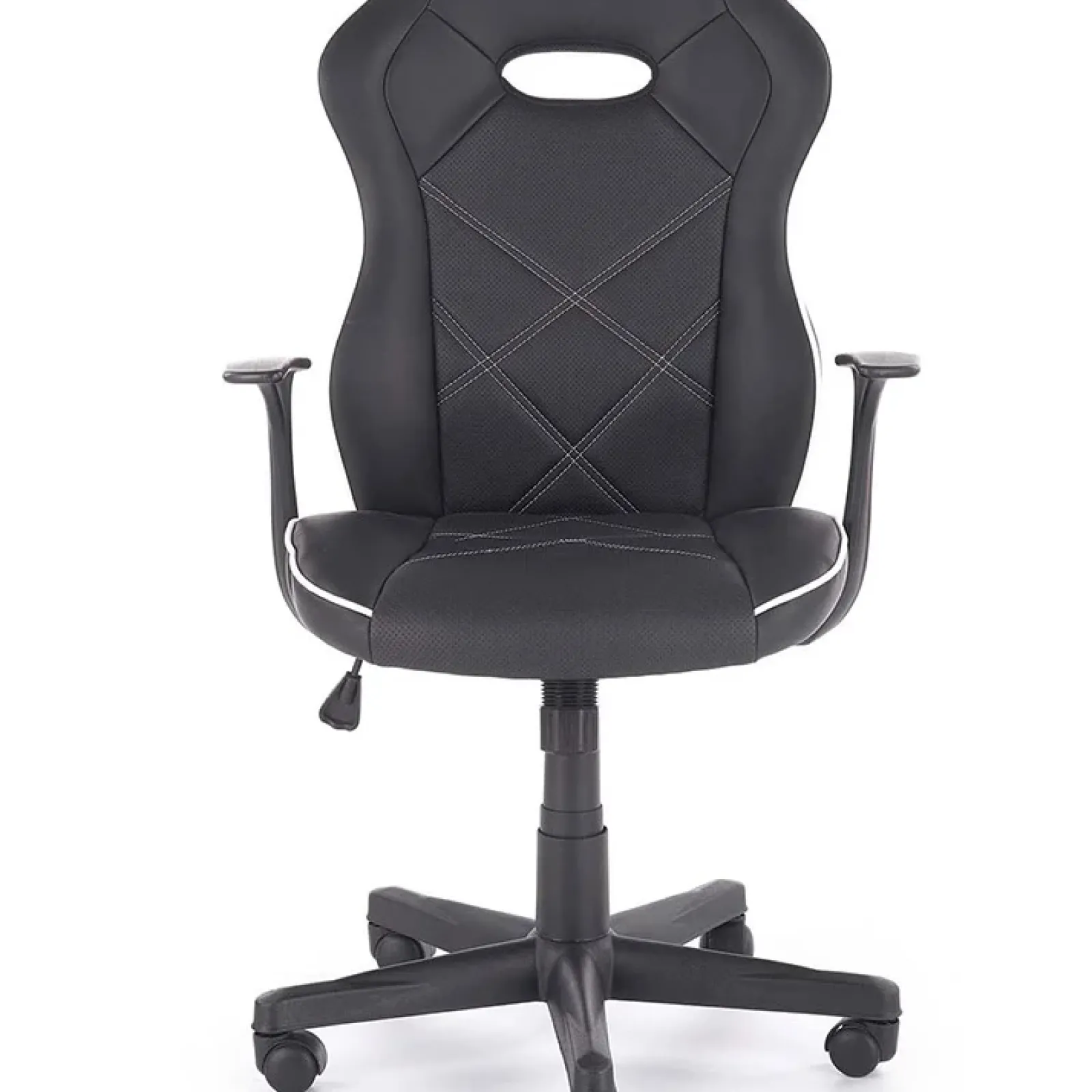 Garnero Arredamenti Sedie Da Ufficio|Sedie Scrivania Ufficio-Sedia da ufficio presidenziale con ruote regolabile nero bianco Hill