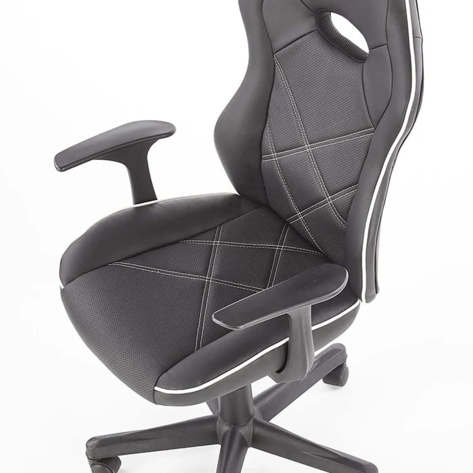 Garnero Arredamenti Sedie Da Ufficio|Sedie Scrivania Ufficio-Sedia da ufficio presidenziale con ruote regolabile nero bianco Hill