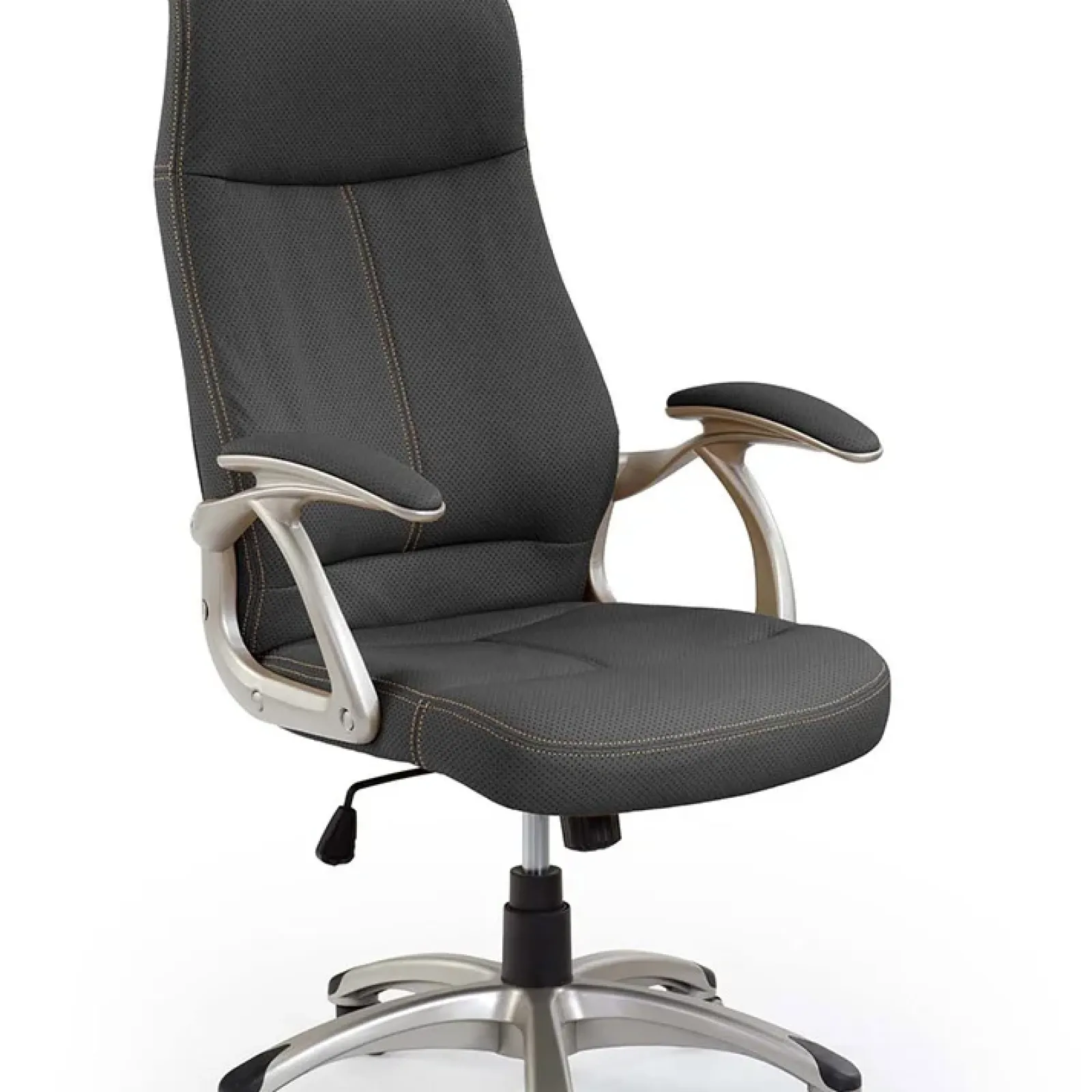 Garnero Arredamenti Sedie Da Ufficio|Sedie Scrivania Ufficio-Sedia da ufficio presidenziale con braccioli e ruote nero Smart