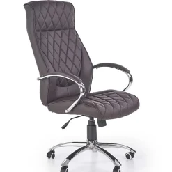 Garnero Arredamenti Sedie Da Ufficio|Sedie Scrivania Ufficio-Sedia da ufficio presidenziale con ruote regolabile marrone Bentley