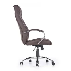 Garnero Arredamenti Sedie Da Ufficio|Sedie Scrivania Ufficio-Sedia da ufficio presidenziale con ruote regolabile marrone Bentley