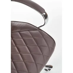 Garnero Arredamenti Sedie Da Ufficio|Sedie Scrivania Ufficio-Sedia da ufficio presidenziale con ruote regolabile marrone Bentley