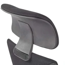 Garnero Arredamenti Sedie Da Ufficio|Sedie Scrivania Ufficio-Sedia da ufficio regolabile con ruote in tessuto Clay Nero