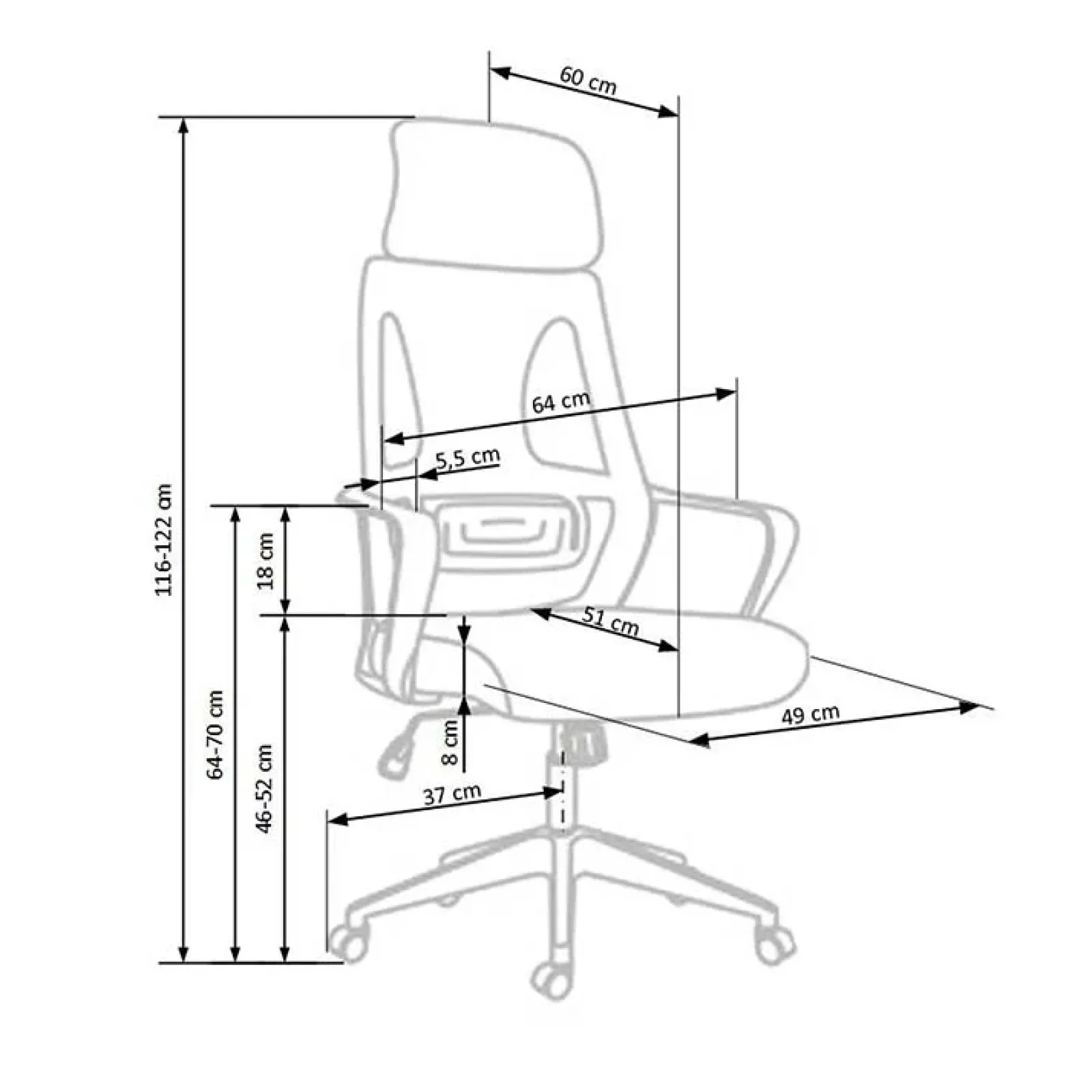 Garnero Arredamenti Sedie Da Ufficio|Sedie Scrivania Ufficio-Sedia da ufficio regolabile con ruote in tessuto Clay Nero