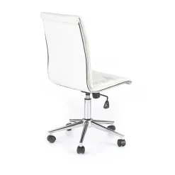 Garnero Arredamenti Sedie Da Ufficio|Sedie Scrivania Ufficio-Sedia da ufficio regolabile in ecopelle Odino Bianco