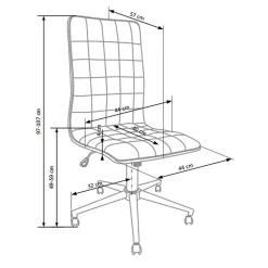 Garnero Arredamenti Sedie Da Ufficio|Sedie Scrivania Ufficio-Sedia da ufficio regolabile in ecopelle Odino Bianco