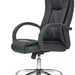 Garnero Arredamenti Sedie Da Ufficio|Sedie Scrivania Ufficio-Sedia ergonomica imbottita con braccioli da ufficio presidenziale nera Class Nero