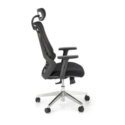 Garnero Arredamenti Sedie Da Ufficio|Sedie Scrivania Ufficio-Sedia gaming con ruote regolabile in tessuto nero Riccardi