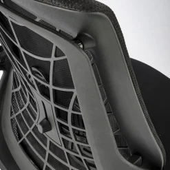 Garnero Arredamenti Sedie Da Ufficio|Sedie Scrivania Ufficio-Sedia gaming con ruote regolabile in tessuto nero Riccardi