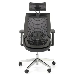 Garnero Arredamenti Sedie Da Ufficio|Sedie Scrivania Ufficio-Sedia gaming con ruote regolabile in tessuto nero Riccardi