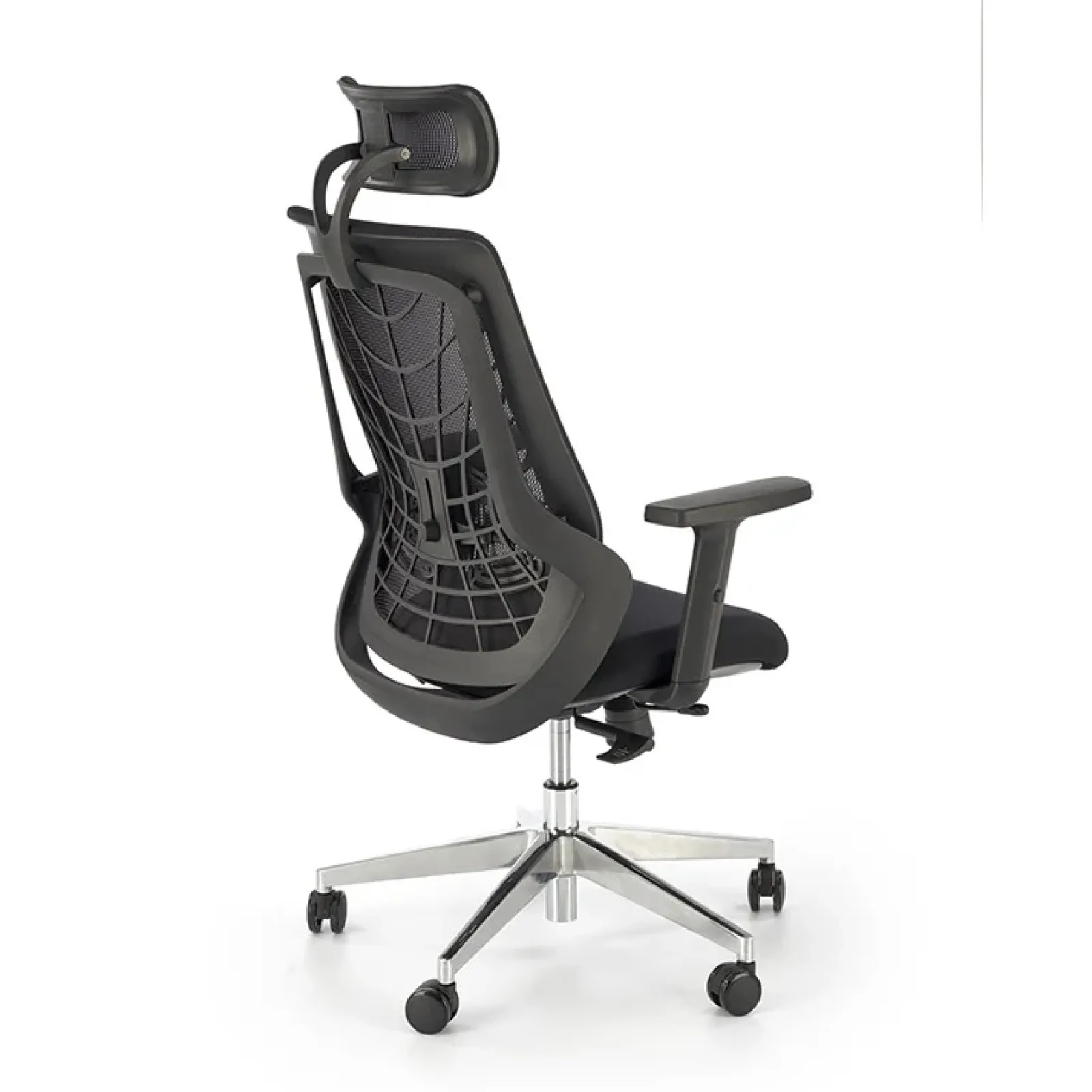 Garnero Arredamenti Sedie Da Ufficio|Sedie Scrivania Ufficio-Sedia gaming con ruote regolabile in tessuto nero Riccardi