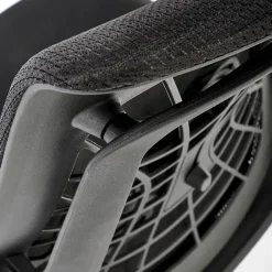 Garnero Arredamenti Sedie Da Ufficio|Sedie Scrivania Ufficio-Sedia gaming con ruote regolabile in tessuto nero Riccardi