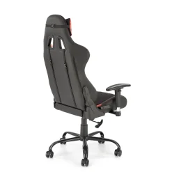 Garnero Arredamenti Sedie Da Ufficio|Sedie Scrivania Ufficio-Sedia gaming con ruote regolabile in tessuto rosso nero Degel