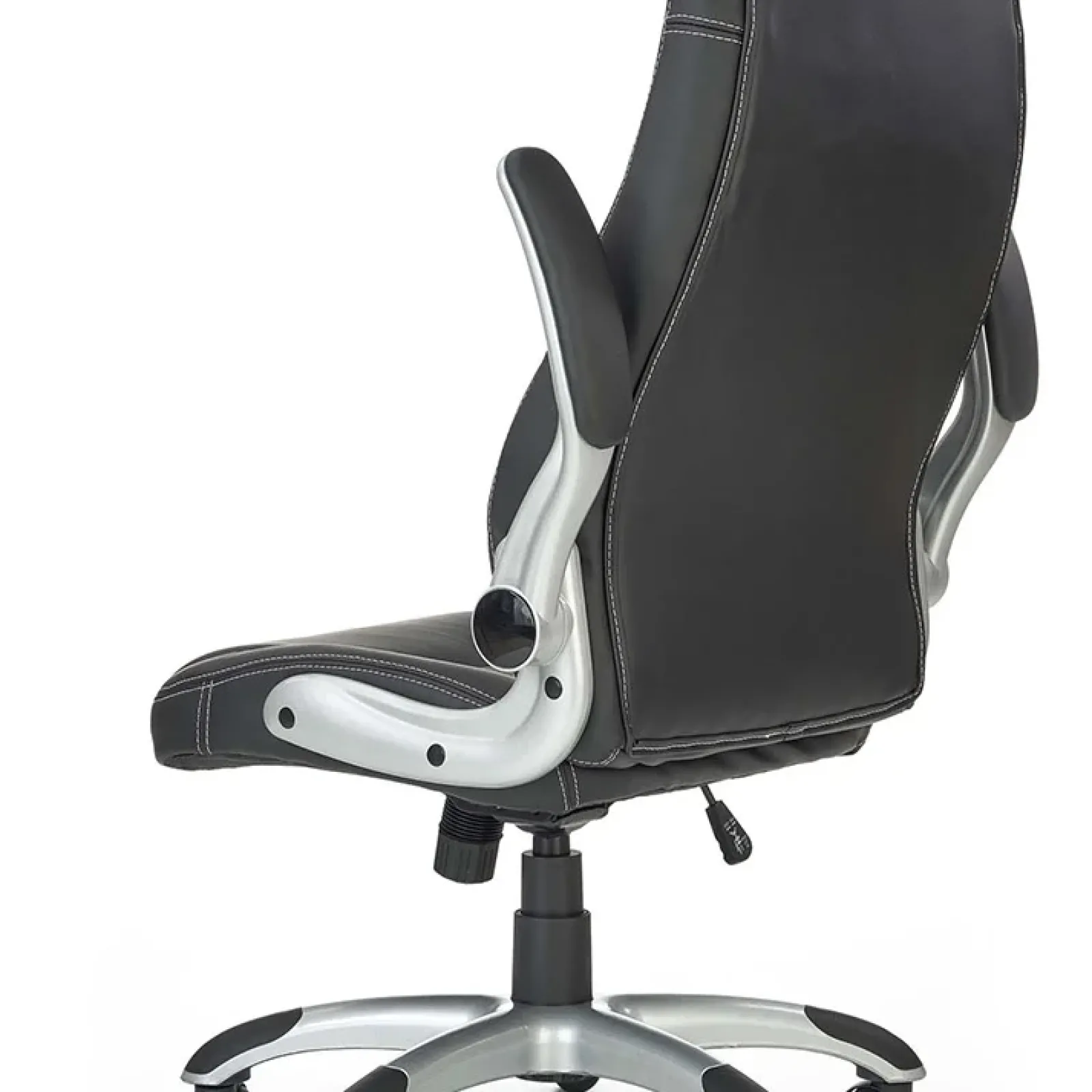 Garnero Arredamenti Sedie Da Ufficio|Sedie Scrivania Ufficio-Sedia gaming da ufficio con ruote e braccioli nero bianco Mito