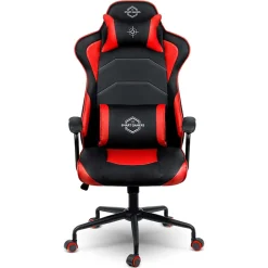 Garnero Arredamenti Sedie Da Ufficio|Sedie Scrivania Ufficio-Sedia gaming regolabile con ruote in ecopelle nera rosso Game Nero - Rosso