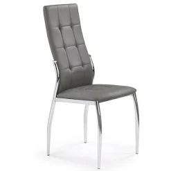 Garnero Arredamenti Sedie Imbottite Ecopelle-Sedia imbottita da pranzo in ecopelle grigia Sveva Gihome® Grigio