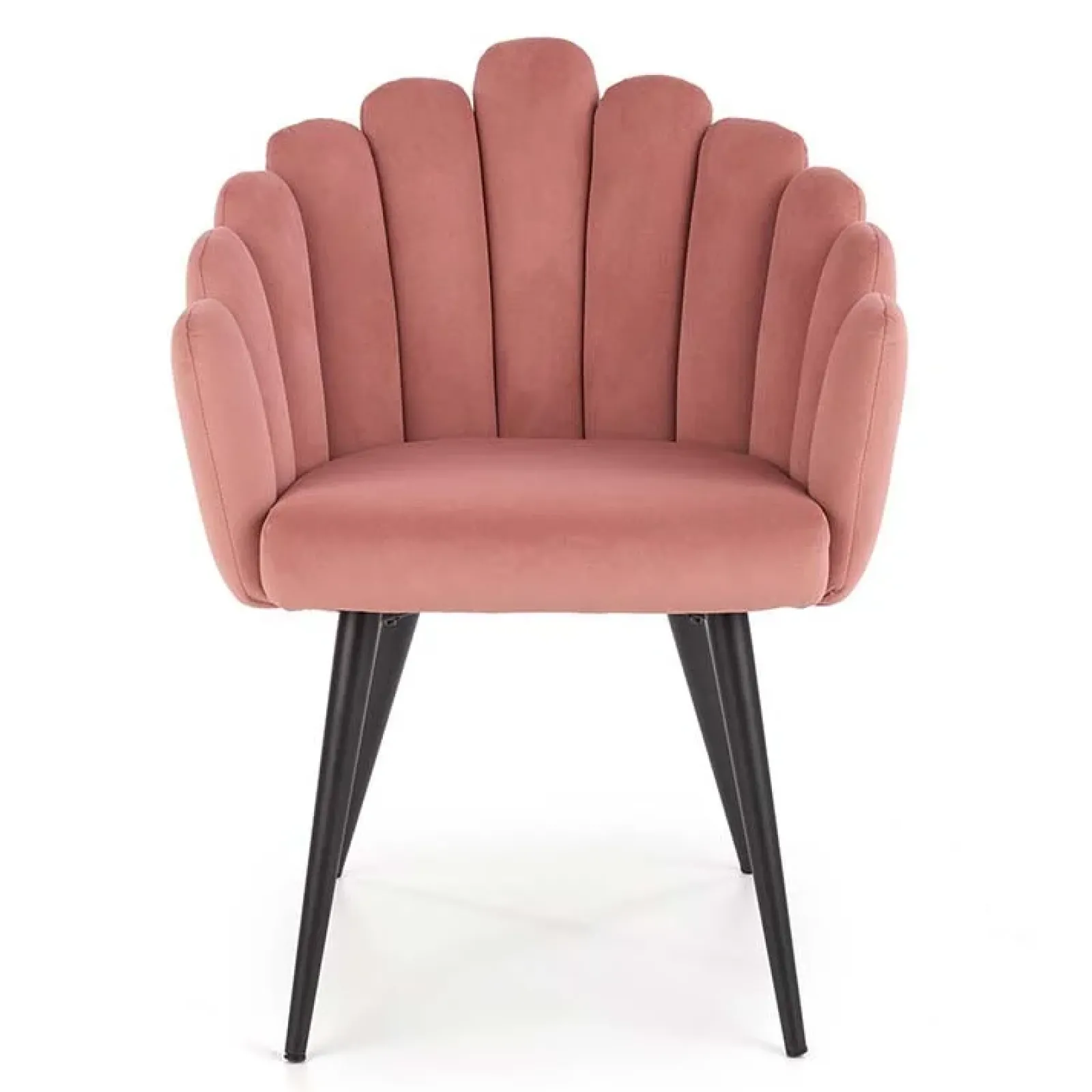 Garnero Arredamenti Sedie In Tessuto-Sedia imbottita design moderno in velluto Alessia Rosa