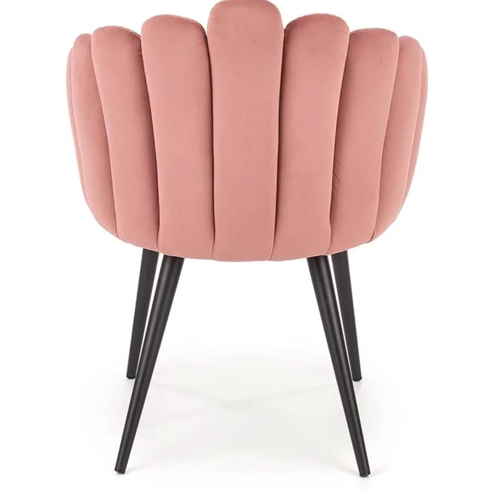 Garnero Arredamenti Sedie In Tessuto-Sedia imbottita design moderno in velluto Alessia Rosa