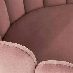 Garnero Arredamenti Sedie In Tessuto-Sedia imbottita design moderno in velluto Alessia Rosa
