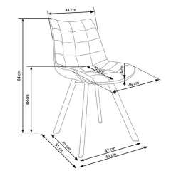 Garnero Arredamenti Sedie In Tessuto-Sedia imbottita in velluto stile industrial Tessa Blu