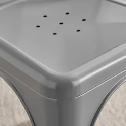 Garnero Arredamenti Sedie In Metallo-Sedia in metallo impilabile industrial saloon Lix Grigio