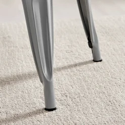 Garnero Arredamenti Sedie In Metallo-Sedia in metallo impilabile industrial saloon Lix Grigio