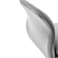 Garnero Arredamenti Sedie Da Ufficio|Sedie Scrivania Ufficio-Sedia moderna con braccioli regolabile in velluto Dionisia Grigio