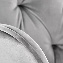 Garnero Arredamenti Sedie Da Ufficio|Sedie Scrivania Ufficio-Sedia moderna con braccioli regolabile in velluto Dionisia Grigio