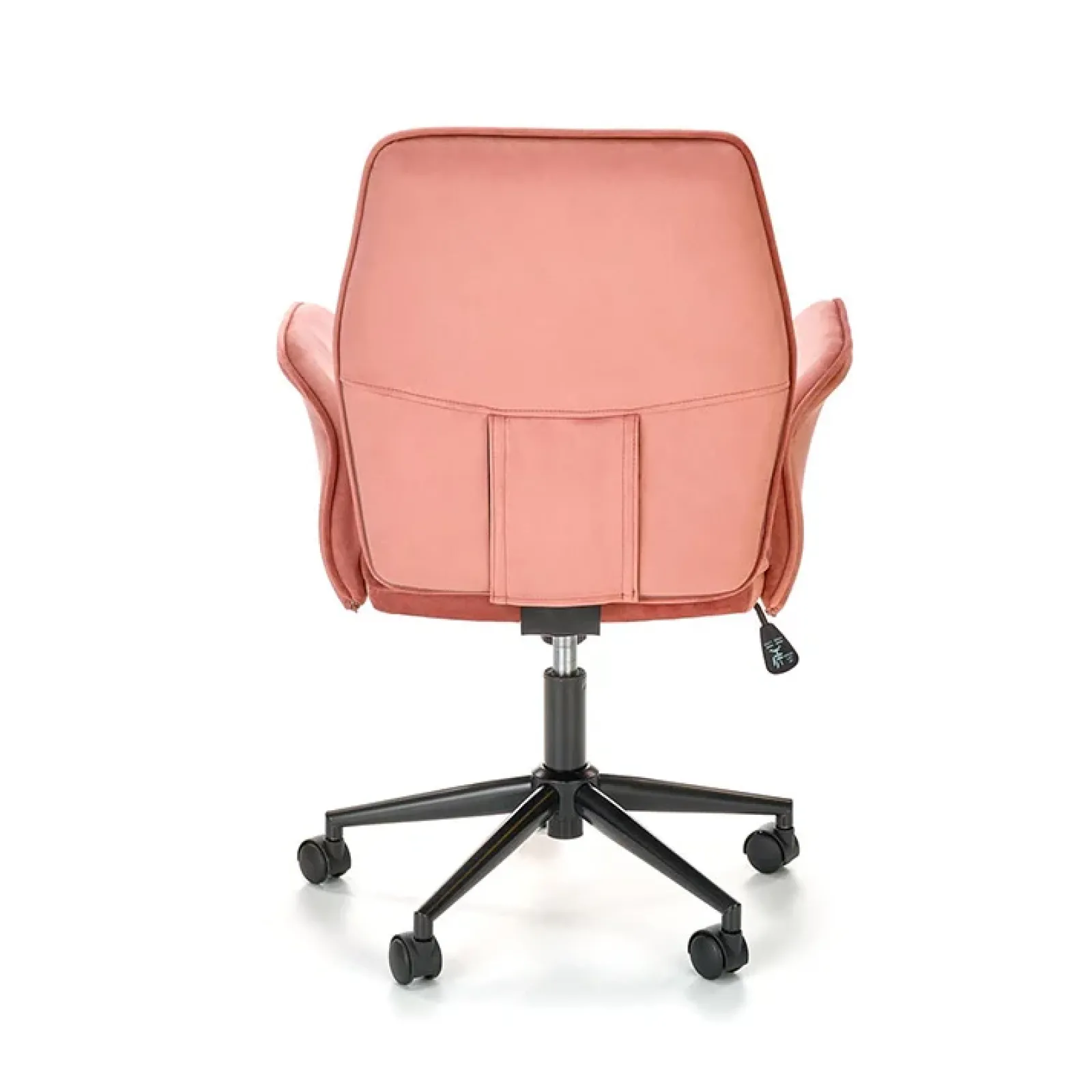 Garnero Arredamenti Sedie Da Ufficio|Sedie Scrivania Ufficio-Sedia moderna con braccioli regolabile in velluto Dionisia Rosa
