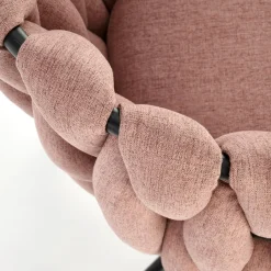 Garnero Arredamenti Sedie Da Ufficio|Sedie Scrivania Ufficio-Sedia moderna con ruote regolabile in tessuto nero Monie Rosa