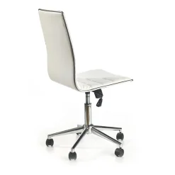 Garnero Arredamenti Sedie Da Ufficio|Sedie Scrivania Ufficio-Sedia moderna da ufficio regolabile in ecopelle Edipo Bianco