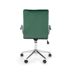 Garnero Arredamenti Sedie Da Ufficio|Sedie Scrivania Ufficio-Sedia per scrivania ragazzi in velluto scuro Burbon Verde