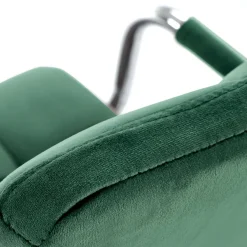 Garnero Arredamenti Sedie Da Ufficio|Sedie Scrivania Ufficio-Sedia per scrivania ragazzi in velluto scuro Burbon Verde