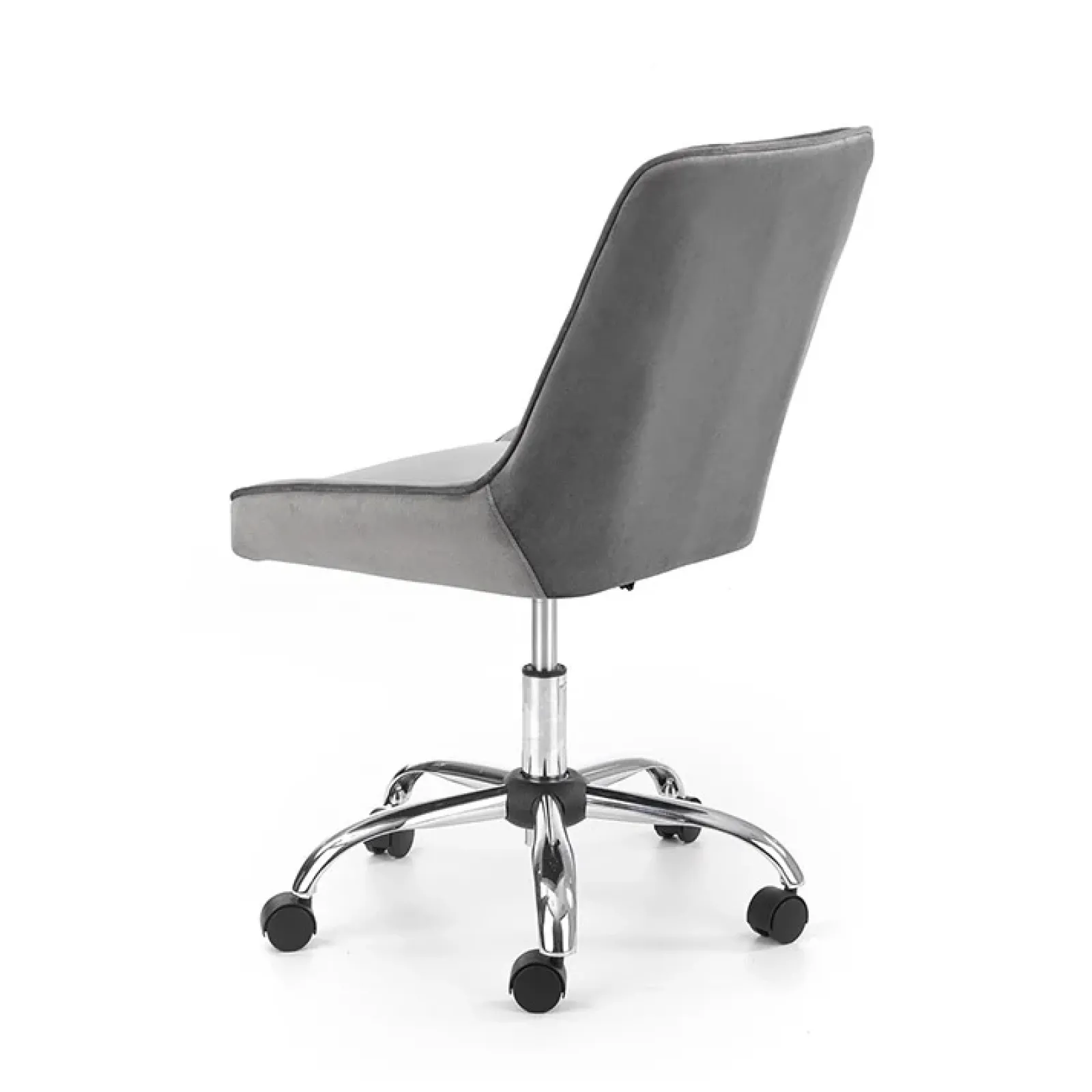 Garnero Arredamenti Sedie Da Ufficio|Sedie Scrivania Ufficio-Sedia per scrivania ragazzi in velluto Randy Grigio