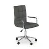 Garnero Arredamenti Sedie Da Ufficio|Sedie Scrivania Ufficio-Sedia per scrivania ragazzi in tessuto grigio scuro Calippo