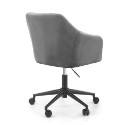 Garnero Arredamenti Sedie Da Ufficio|Sedie Scrivania Ufficio-Sedia per scrivania ragazzi in velluto Marengo Grigio