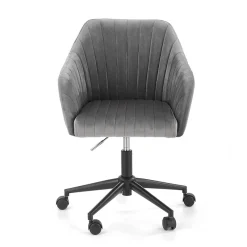 Garnero Arredamenti Sedie Da Ufficio|Sedie Scrivania Ufficio-Sedia per scrivania ragazzi in velluto Marengo Grigio