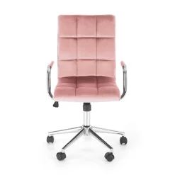 Garnero Arredamenti Sedie Da Ufficio|Sedie Scrivania Ufficio-Sedia per scrivania ragazzi in velluto Burbon Rosa