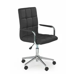 Garnero Arredamenti Sedie Per Scrivania Ragazzi-Sedia per scrivania ragazzi in ecopelle nera Holly Nero