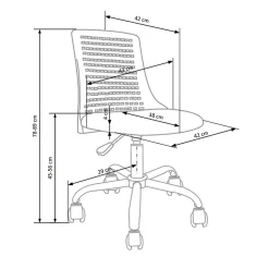 Garnero Arredamenti Sedie Per Scrivania Ragazzi-Sedia per scrivania ragazzi con ruote in polipropilene Ciclope Rosa