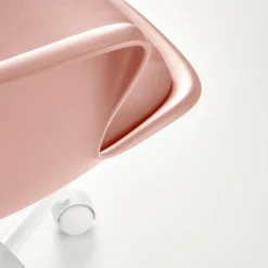 Garnero Arredamenti Sedie Per Scrivania Ragazzi-Sedia per scrivania ragazzi girevole in ecopelle Platone Rosa