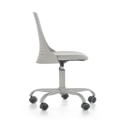 Garnero Arredamenti Sedie Per Scrivania Ragazzi-Sedia per scrivania ragazzi con ruote in polipropilene Ciclope Grigio