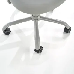 Garnero Arredamenti Sedie Per Scrivania Ragazzi-Sedia per scrivania ragazzi con ruote in polipropilene Ciclope Grigio