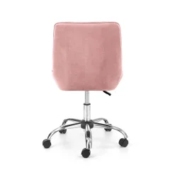 Garnero Arredamenti Sedie Da Ufficio|Sedie Scrivania Ufficio-Sedia per scrivania ragazzi in velluto Randy Rosa