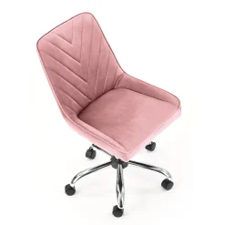 Garnero Arredamenti Sedie Da Ufficio|Sedie Scrivania Ufficio-Sedia per scrivania ragazzi in velluto Randy Rosa