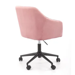 Garnero Arredamenti Sedie Da Ufficio|Sedie Scrivania Ufficio-Sedia per scrivania ragazzi in velluto Marengo Rosa